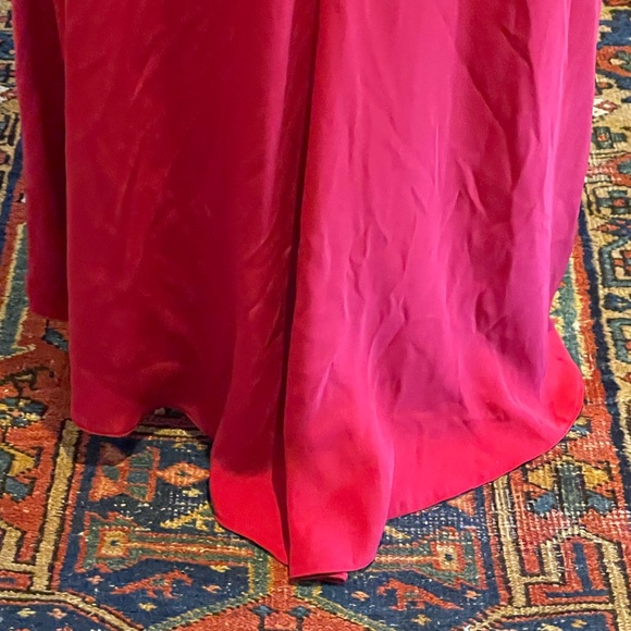 BADGLEY MISCHKA Designer silk red holiday dress S; fits about a size 4 (runs sm) - Picture 10 of 11